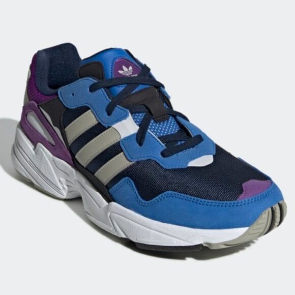 adidas Yung-96 Collegiate Navy / Sesame / Blue Size: 7.5 NIB - Picture 4 of 8